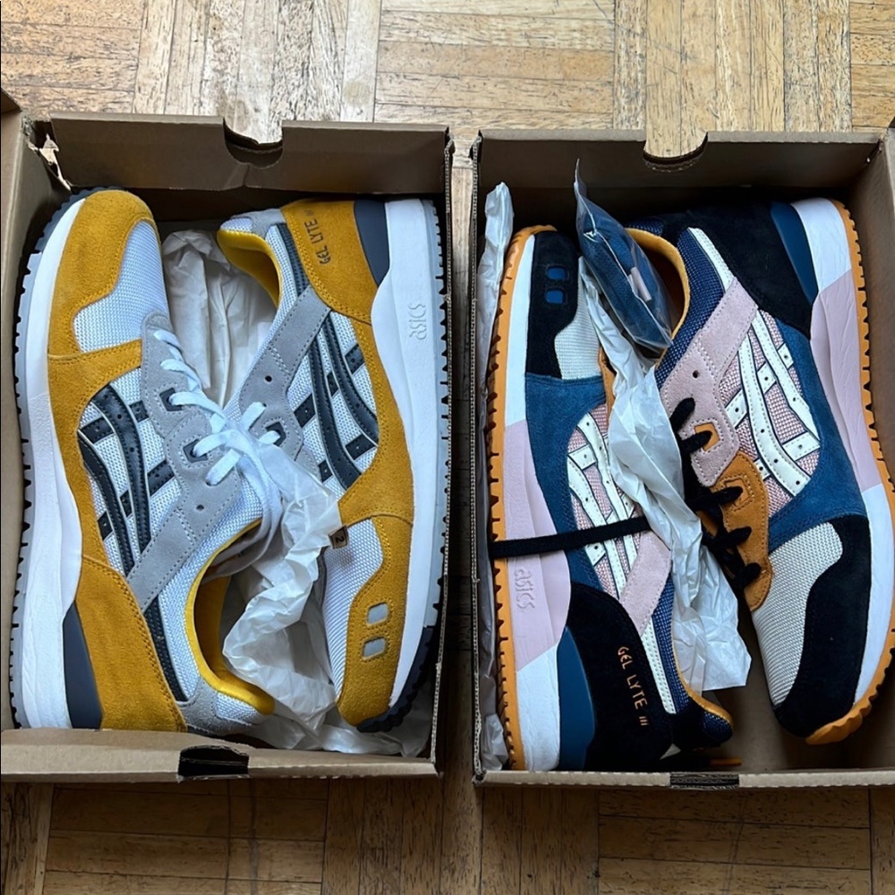 2 pair of Asics gel lyte 3 great condition mens 11